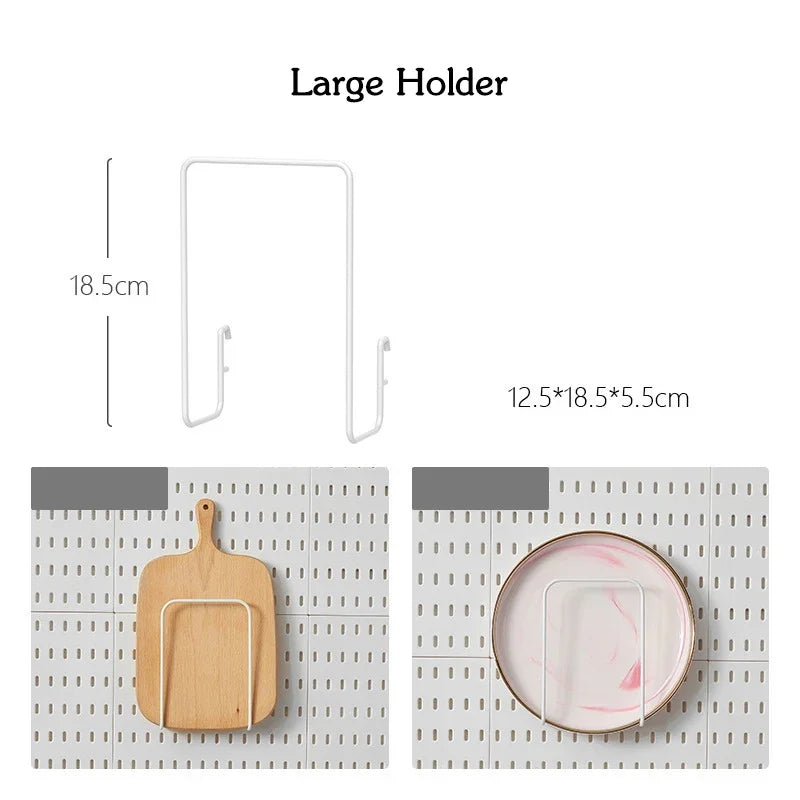 Customizable Pegboard Wall Organizer Accessories for Kitchen & Utility