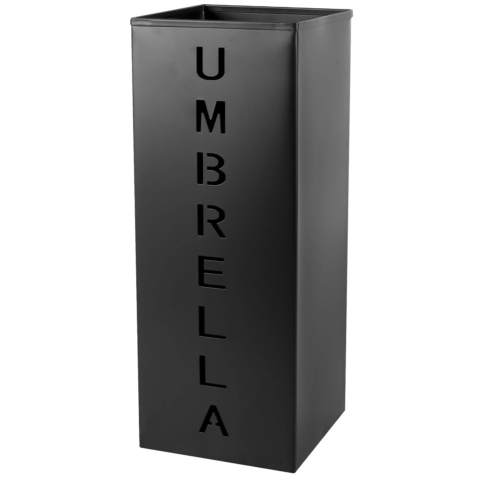 Metal Umbrella Stand with Removable Hooks for Entryway or Mudroom