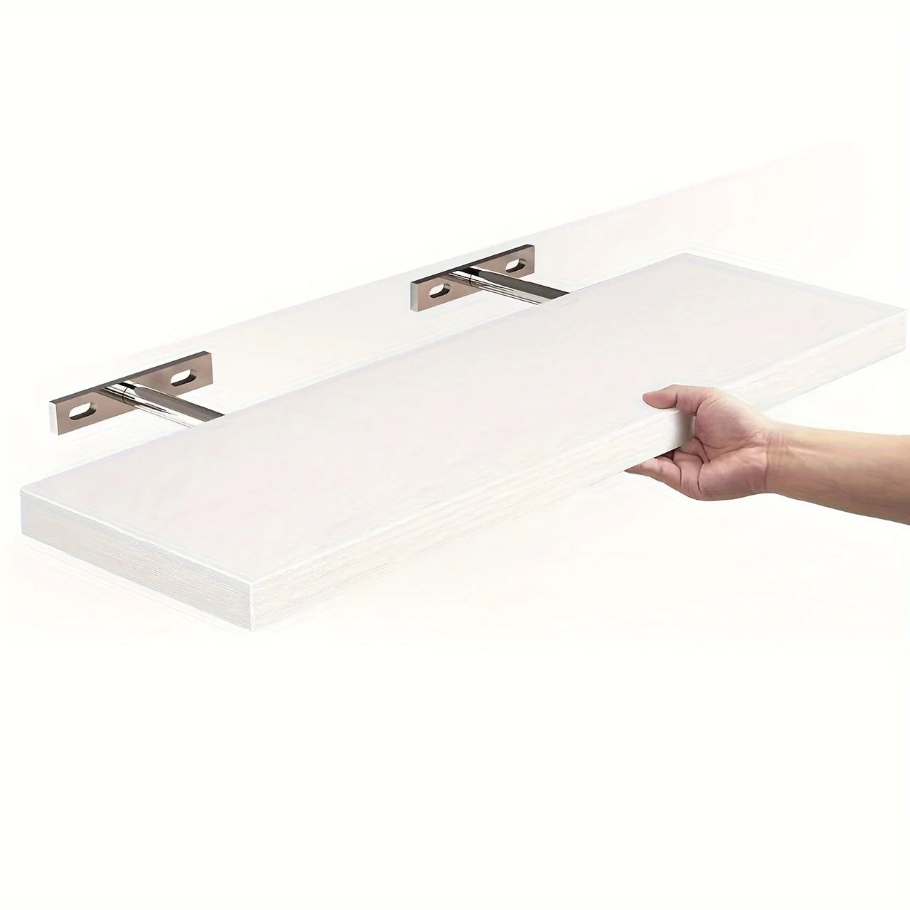 Classic Wood Floating Wall Shelf for Living Room or Bedroom