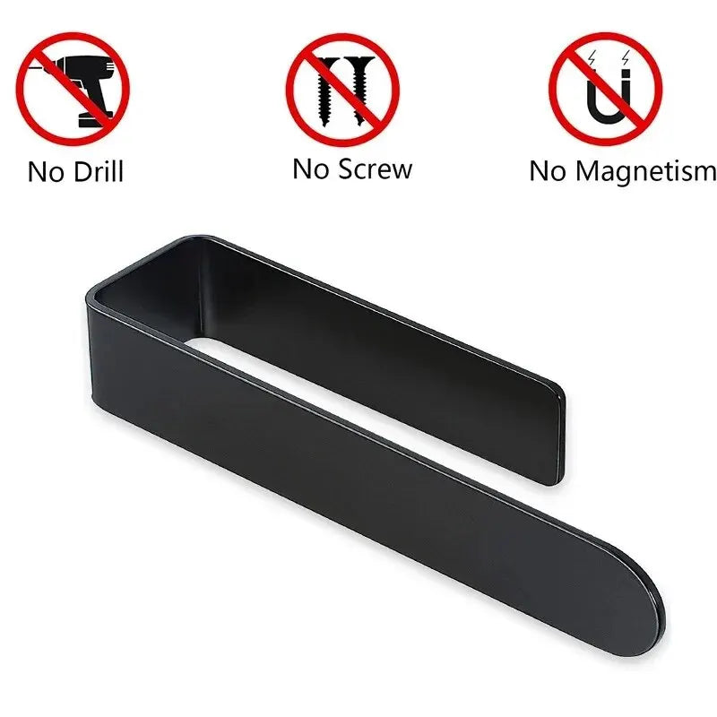 Self-Adhesive Stainless Steel Towel Rack for Bathroom & Kitchen