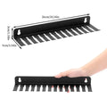 Wall-Mounted Steel Cable Organizer Rack with 13 Slots for Home Office & Workshop