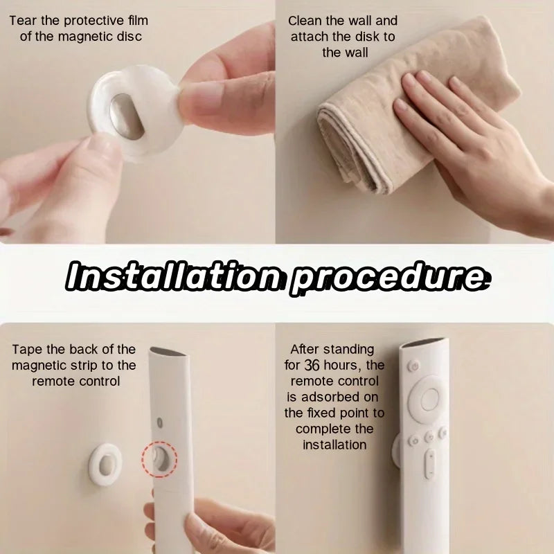 Magnetic Remote Holder Wall Mount – Adhesive Organizer for Living Room or Office