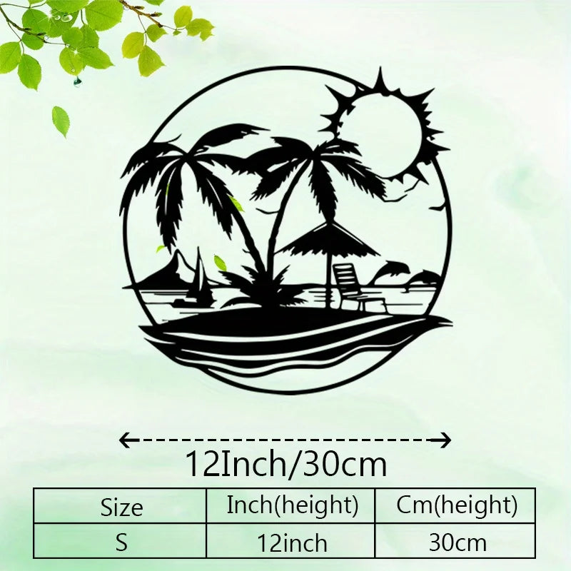 Lakeview Round Metal Wall Art