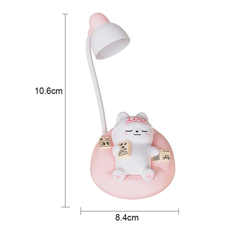 Lounging Animal USB Rechargeable LED Night Light