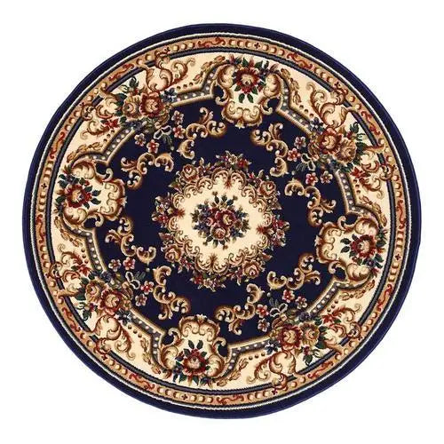 Adara Vintage Round Persian-Style Rug for Living Room or Bedroom