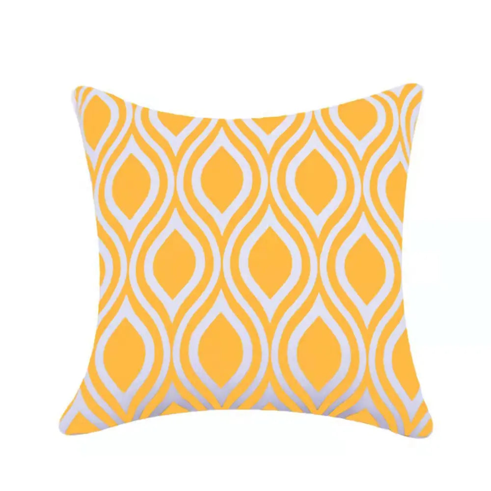 Modern Geometric Outdoor Cushion Covers – Splash Proof Oxford Cloth for Patio, Garden, or Terrace