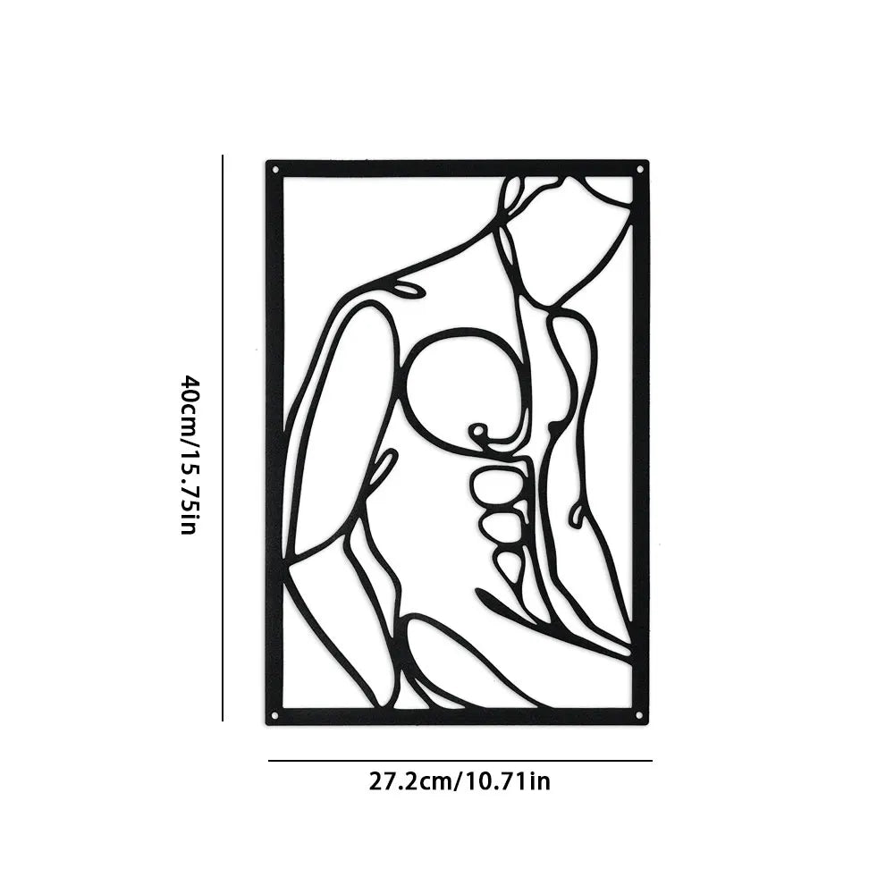 Marin Minimalist Metal Line Wall Art Set