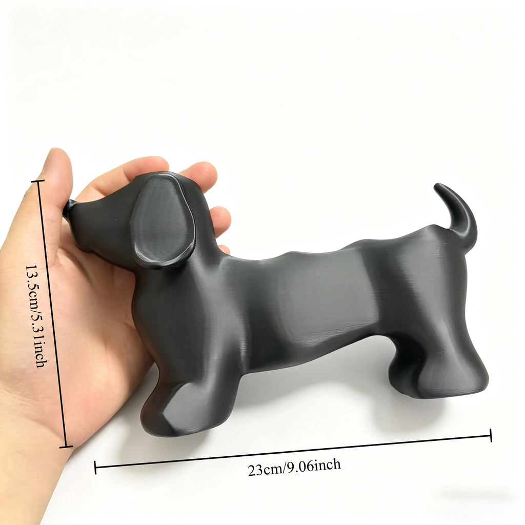 Dachshund Dog Toothbrush Holder – Black Bathroom Organizer