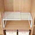 Adjustable Stackable Closet Shelf Organizer – Carbon Steel