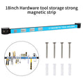 Wall-Mounted Magnetic Tool Holder Strip for Garage, Kitchen, or Workshop