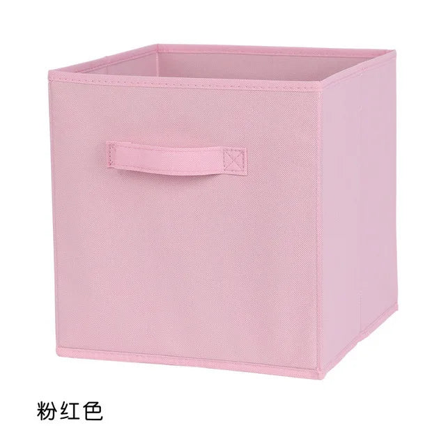 Collapsible Cube Storage Bin for Closet and Shelf Organization