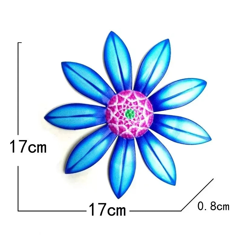 Aster Folk Art Metal Flower Wall Decor