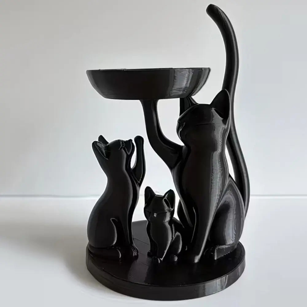 Whisker Family Cat Jewelry Tray