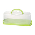 Rectangular Bread Box with Handle and Clear Lid