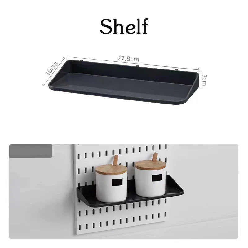 Customizable Pegboard Wall Organizer Accessories for Kitchen & Utility
