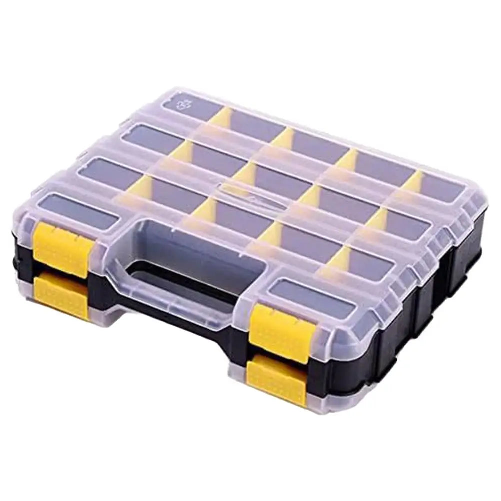 Double-Sided 34-Compartment Hardware Organizer Box