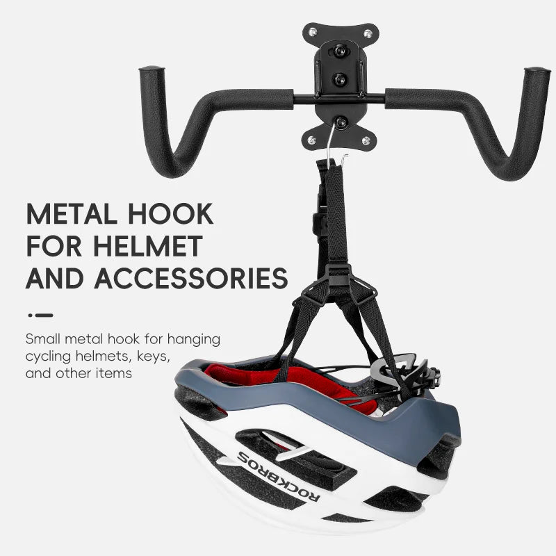 Wall-Mounted Folding Bike Rack with Adjustable Arm