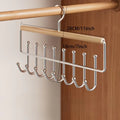 Wooden Closet Hat Organizer Rack with 10 Hooks for Caps and Scarves
