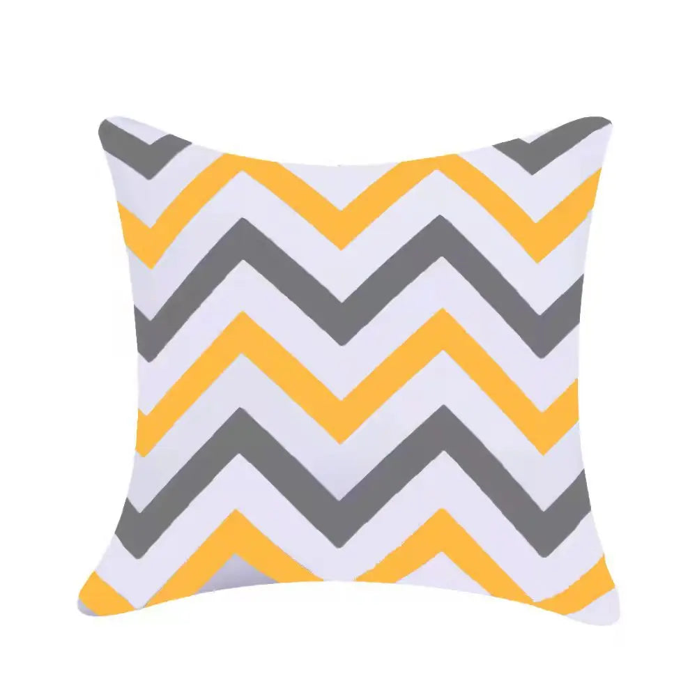 Modern Geometric Outdoor Cushion Covers – Splash Proof Oxford Cloth for Patio, Garden, or Terrace