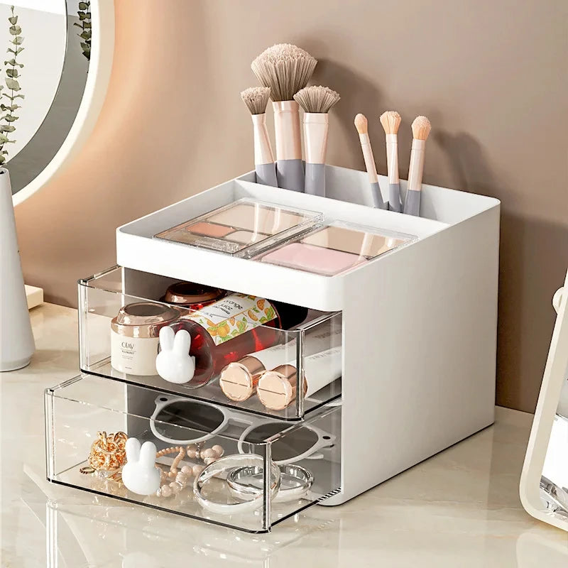 Small Desk Organizer with Drawers for Home Office or Vanity