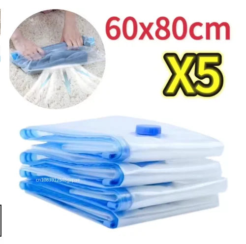 Space-Saving Vacuum Storage Bags for Closet & Travel
