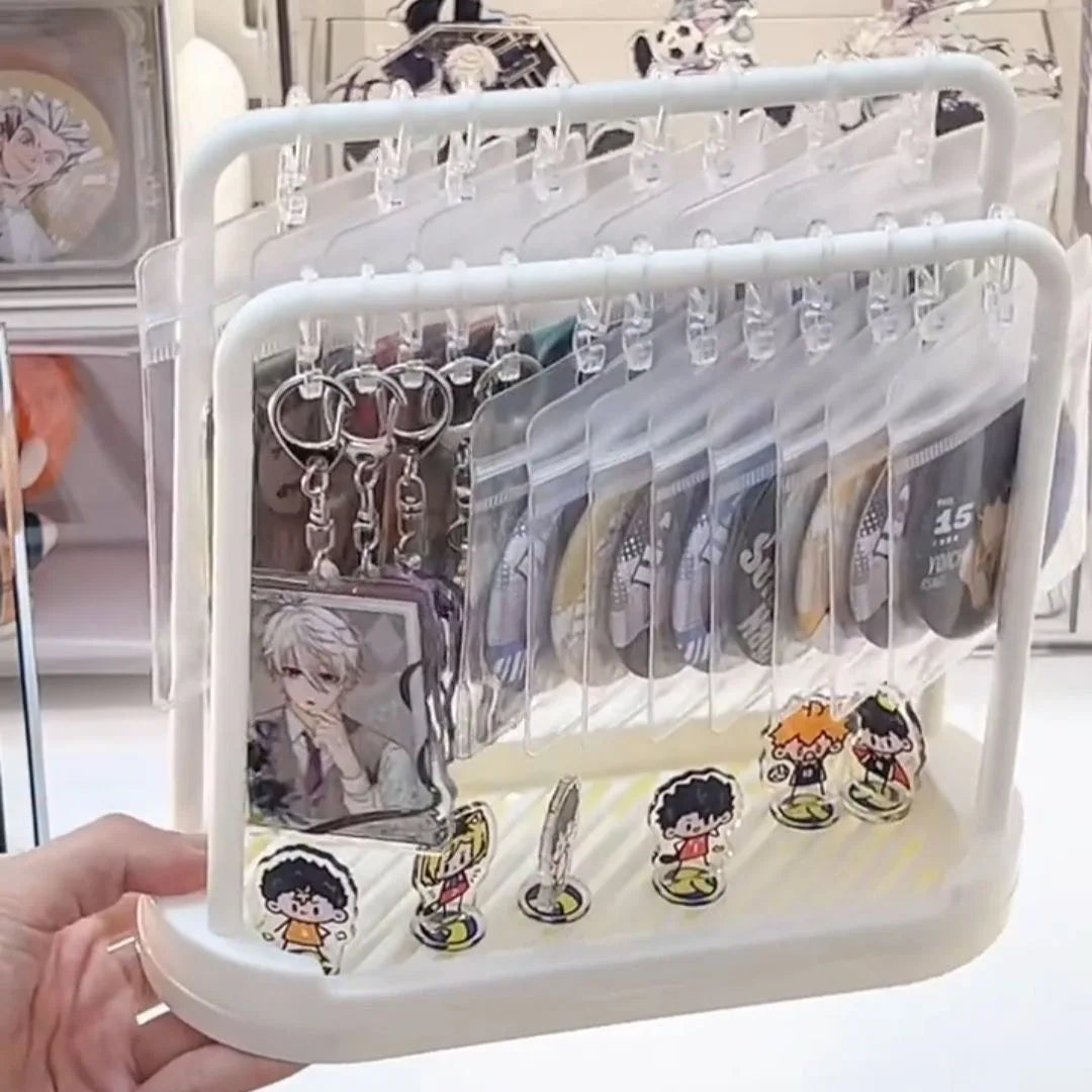 Baroque-Style Desktop Badge & Keychain Display Organizer