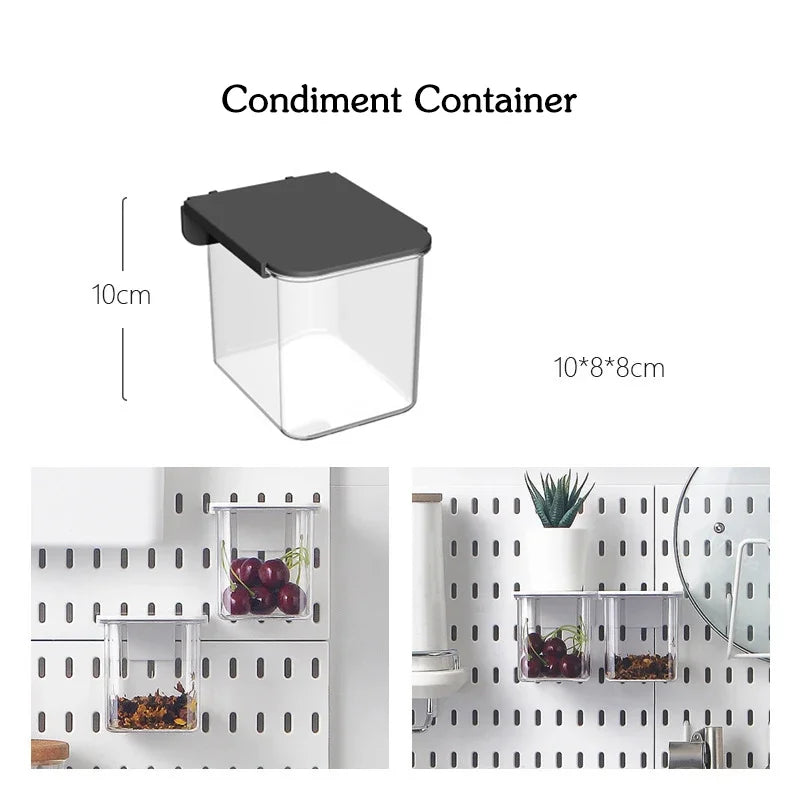 Customizable Pegboard Wall Organizer Accessories for Kitchen & Utility