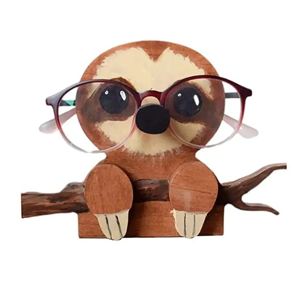 Whimsical Animal Wooden Eyeglasses Holder Stand