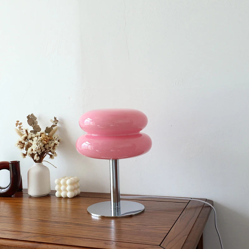 Arden Macaron Glass Table Lamp – Modern Bedside & Accent Lighting