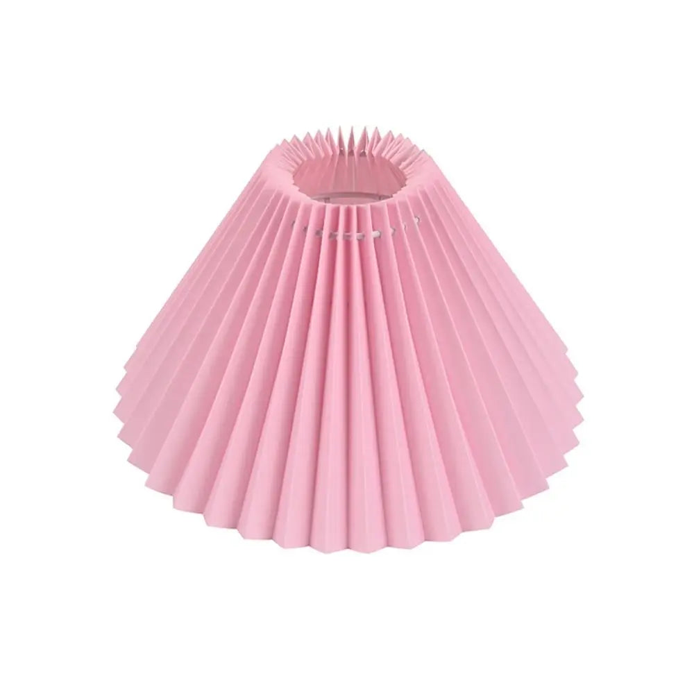 Eloise Pleated Cloth Lampshade – Modern Cone Light Cover