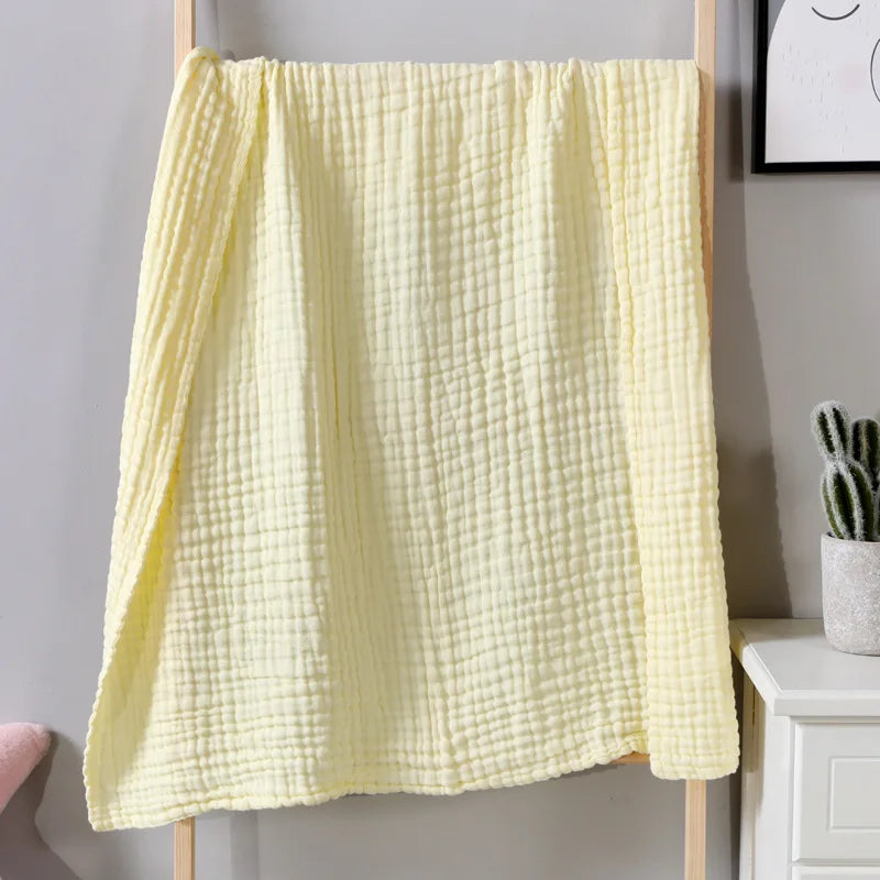 Lightweight 100% Cotton Gauze Bed Blanket – Soft, Breathable Layer for Cozy Bedrooms & Living Rooms
