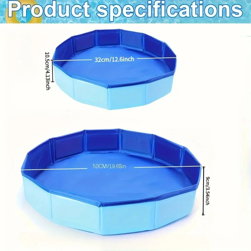 Collapsible PVC Dog Bath Tub for Indoor & Outdoor Use