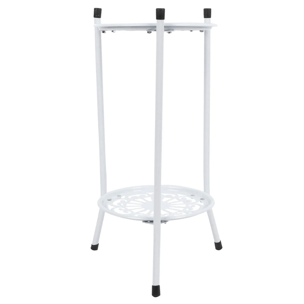 2-Tier Metal Plant Stand for Indoor & Outdoor Display