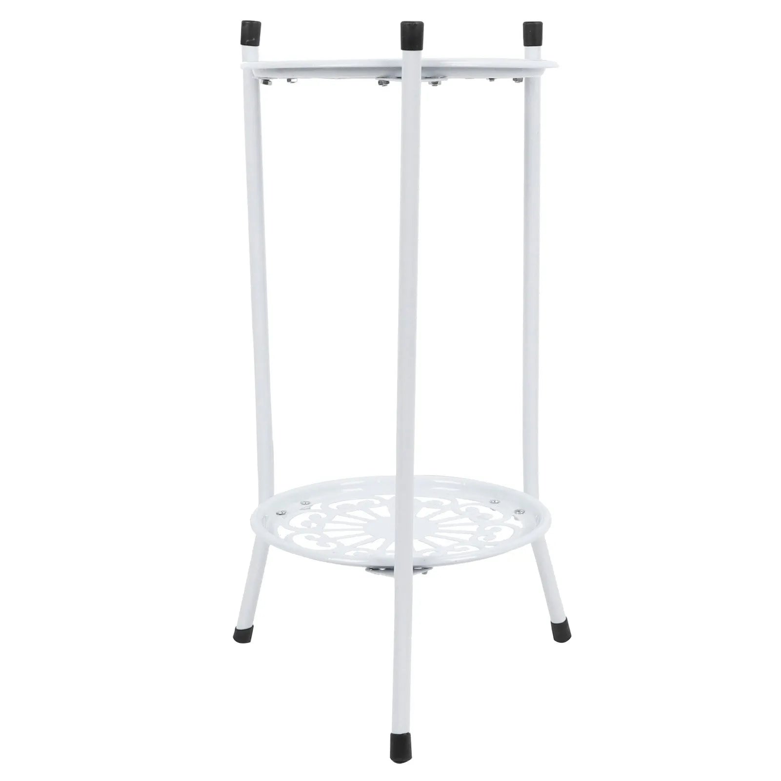 2-Tier Metal Plant Stand for Indoor & Outdoor Display