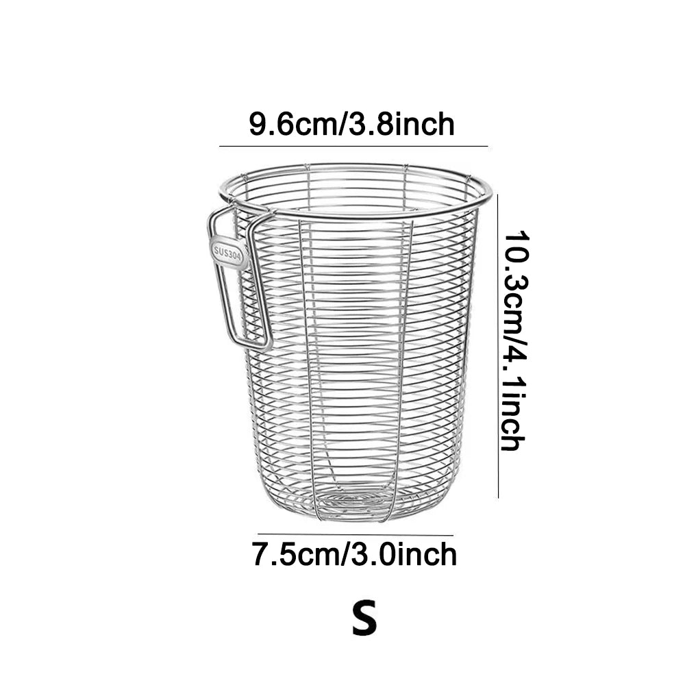 304 Stainless Steel Hanging Chopstick & Utensil Holder Basket for Kitchen Drawer, Sink, or Dishwasher