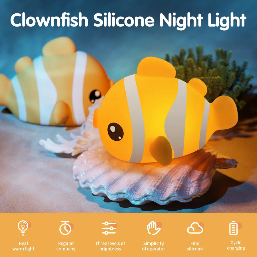 Willow Animal Silicone Night Light for Nursery & Kids’ Bedside