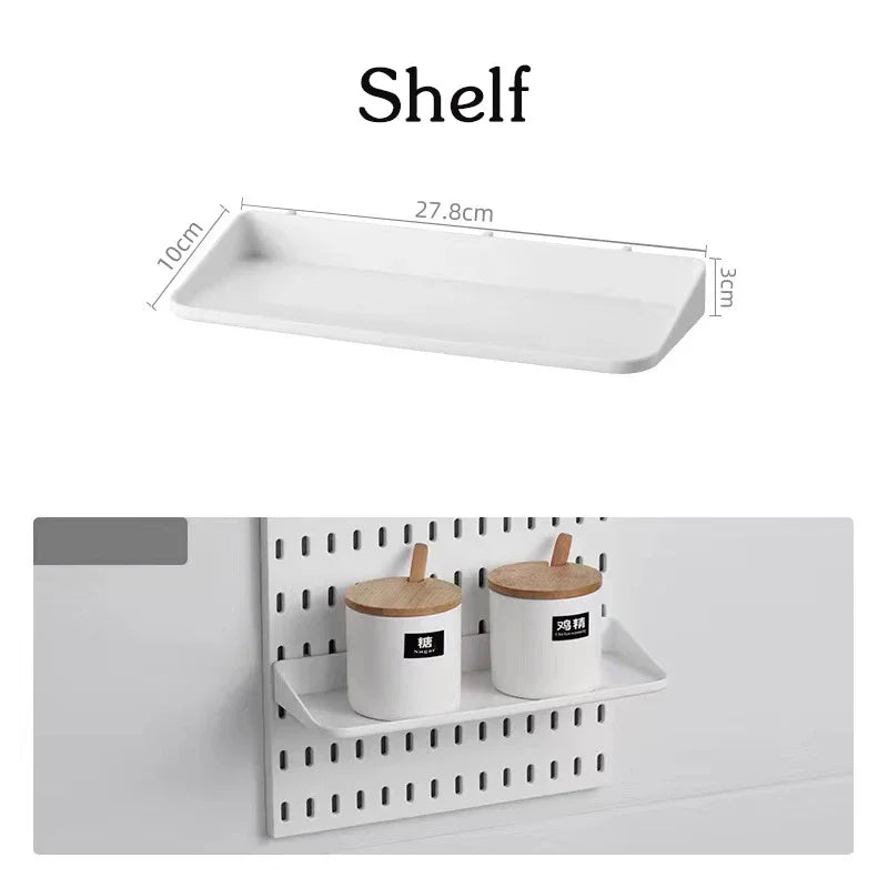 Customizable Pegboard Wall Organizer Accessories for Kitchen & Utility