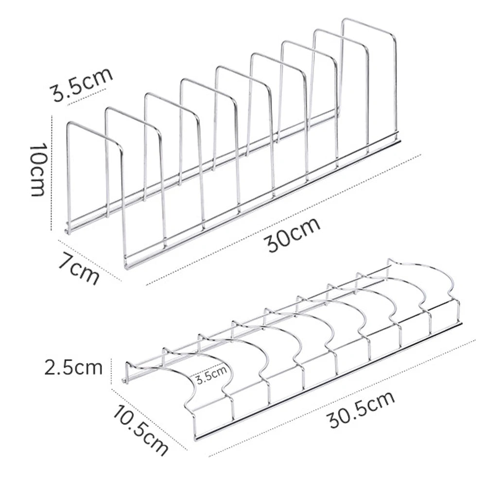 Compact Stainless Steel Dish and Bowl Drying Rack for Kitchen Countertop