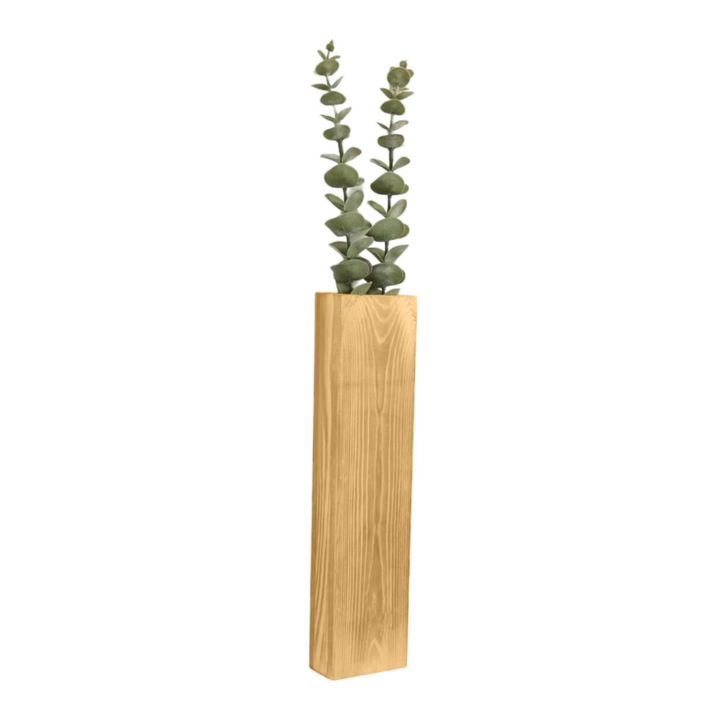 Rowan Wooden Wall Planter Vase for Dried & Artificial Flowers