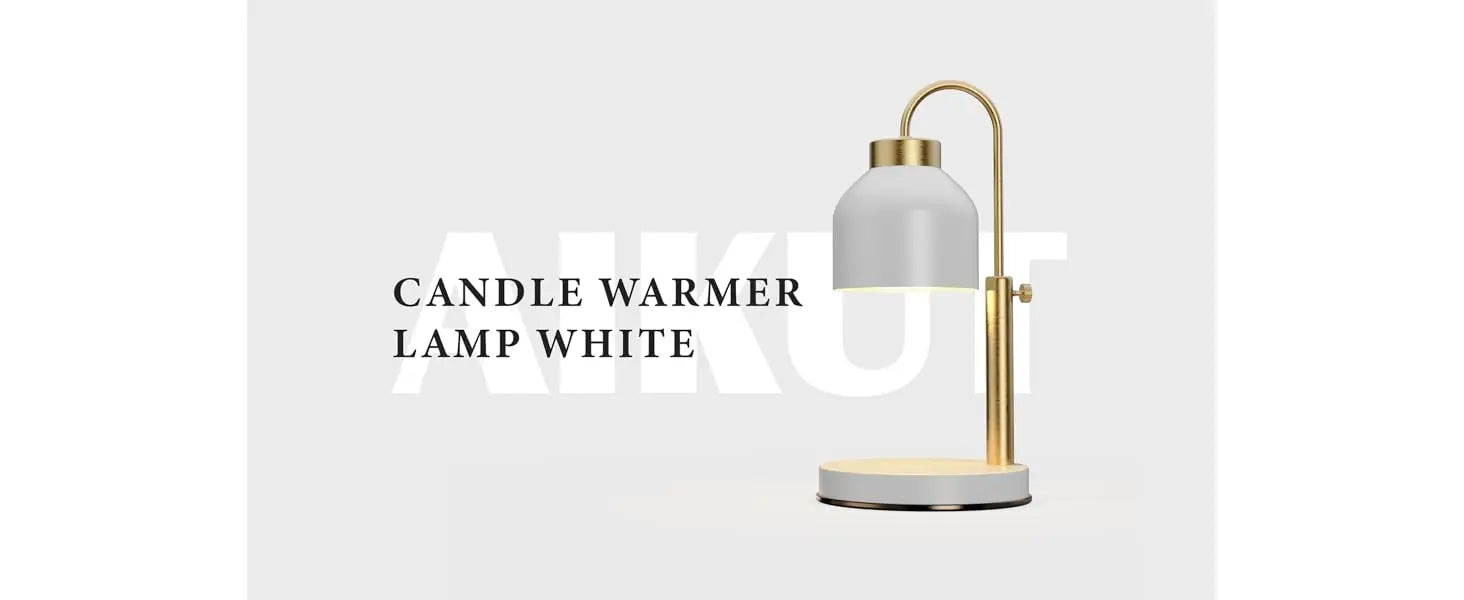 Height Adjustable Candle Warmer Lamp with Timer & Dimmer