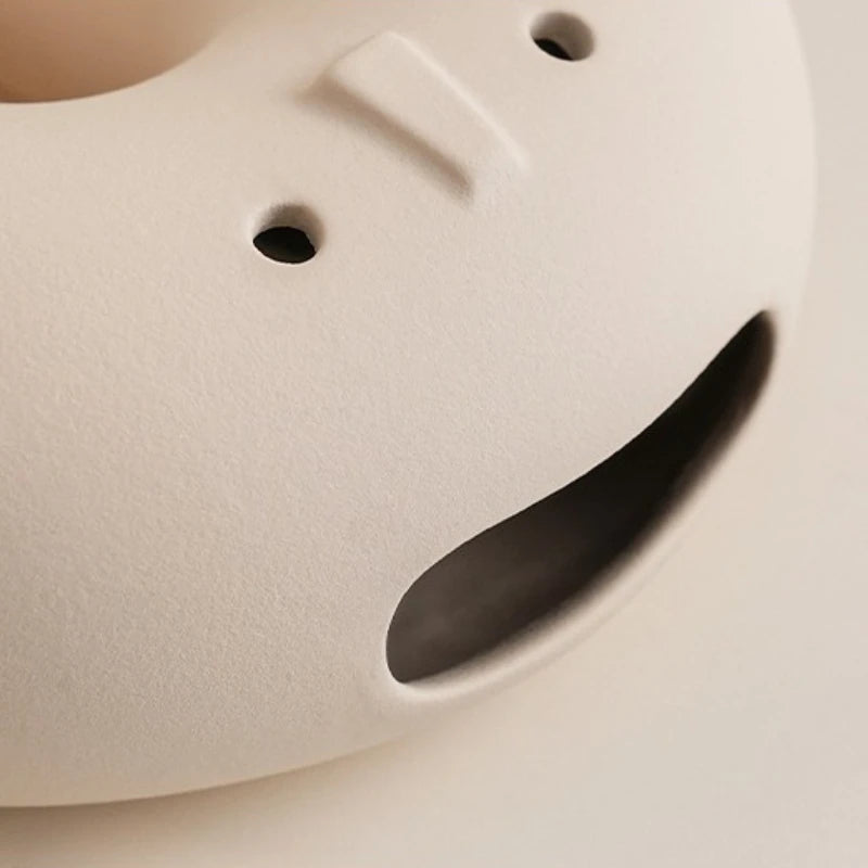 Linden Sculptural Ceramic Face Vase