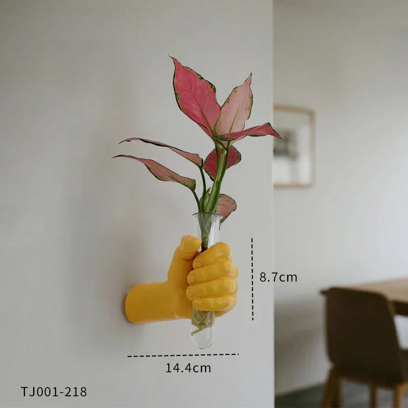 Arlo Fist-Shaped Wall Vase Sculpture