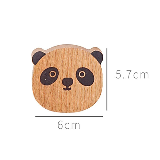 Woodland Animal Solid Wood Wall Hook