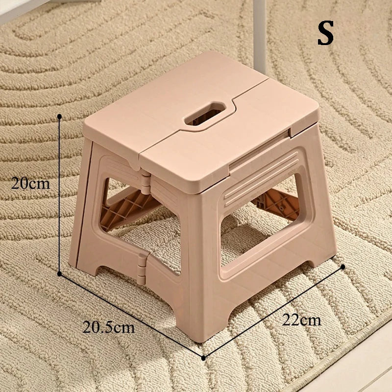 Folding Step Stool for Kitchen, Bathroom, or Bedroom