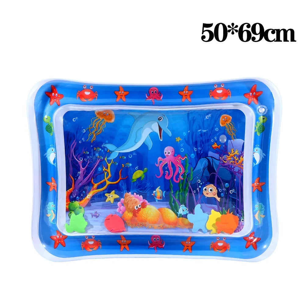 Ocean-Inspired Inflatable Water Play Mat for Cats & Small Dogs
