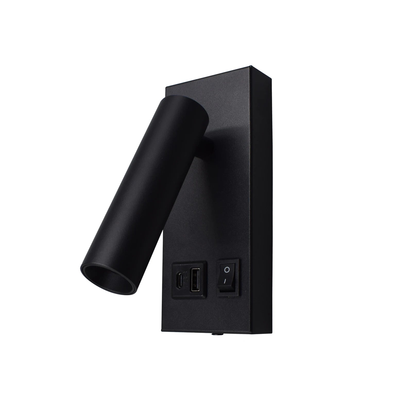 Marlow Adjustable Wall-Mounted Bedside Reading Light with USB & Type-C Charging
