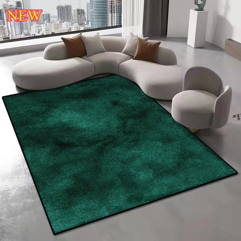 Modern Washable Area Rug with Anti-Slip Backing for Living Room