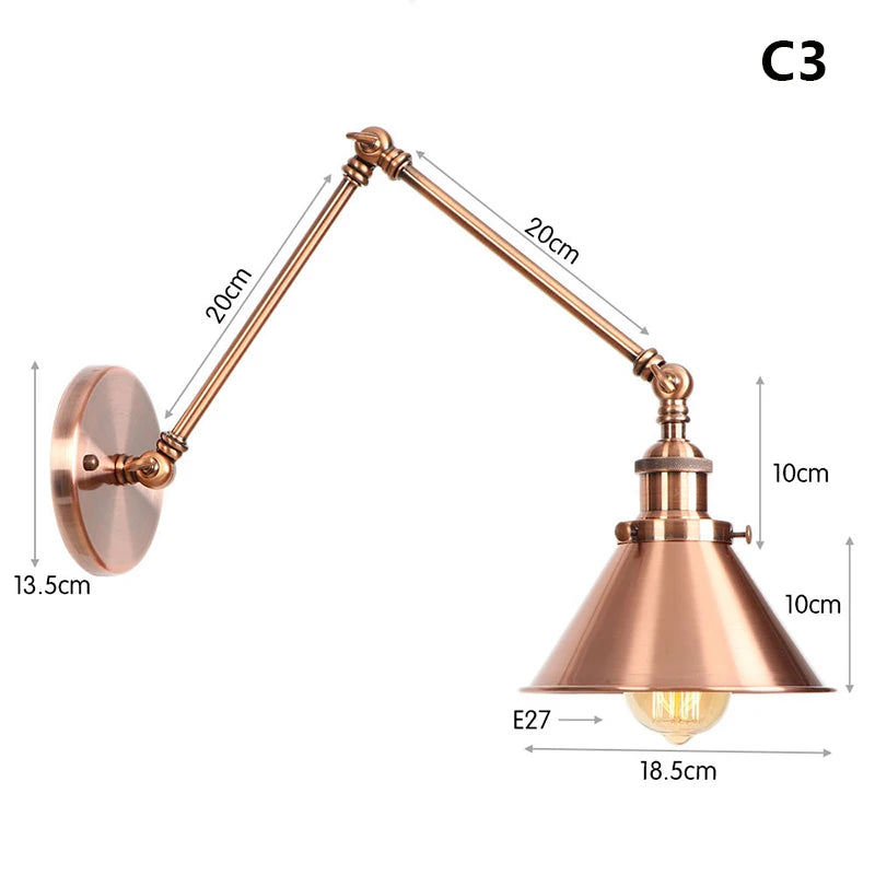 Arden Adjustable Long Arm Wall Sconce