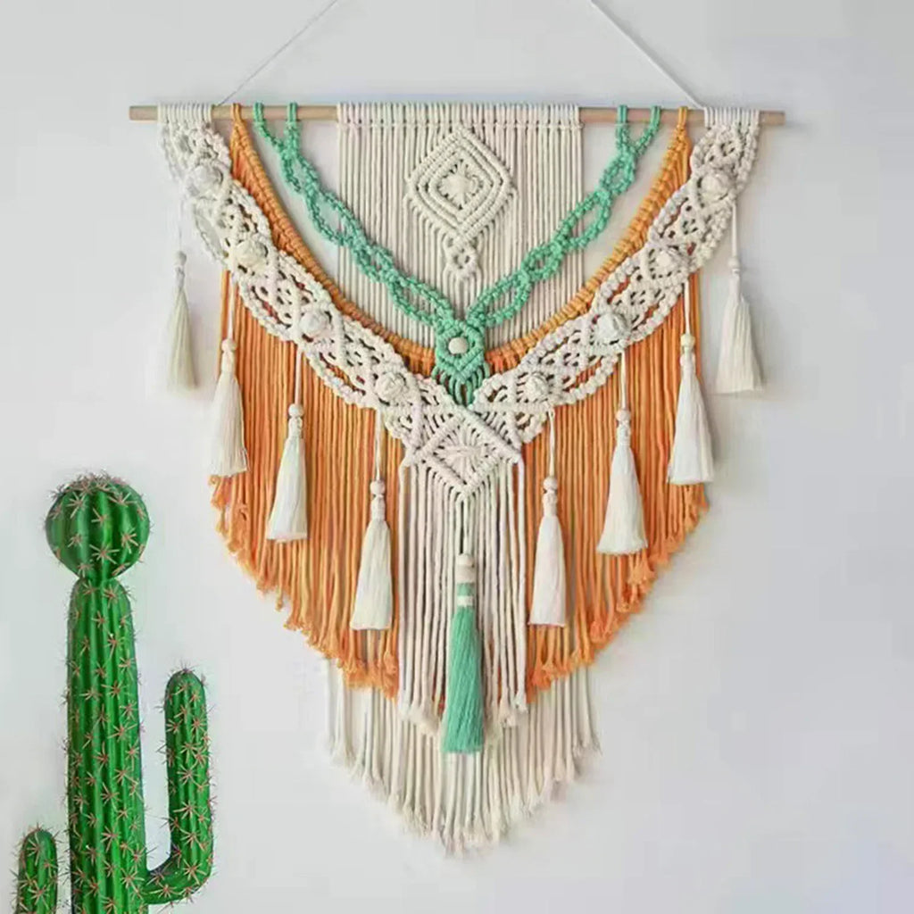 Eden Macrame Wall Hanging – Handwoven Cotton Tapestry