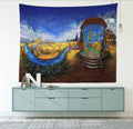 Van Gogh-Inspired Wall Tapestry – Artistic Polyester Hanging for Living Room or Bedroom